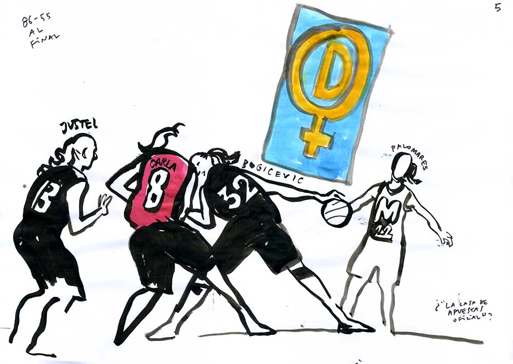 Una imagen vale más que mil palabras. Una de las ilustraciones del histórico <a href="/movistar_es/">Movistar España</a> Estudiantes - <a href="/magectias1995/">Magec Tías</a> que preparó nuestro querido amigo <a href="/cuadernista/">@cuader.bsky.social</a> ayer.
@paulajustel @bogicevicnina <a href="/palomekix/">Paula Palomares</a>