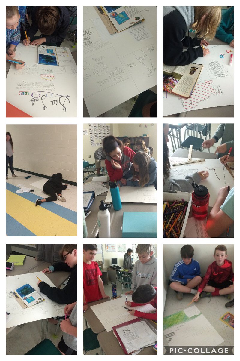 cas6008's tweet photo. Ss collaborate to create Text Feature posters #charlespmurray https://t.co/sWUk41YEyp