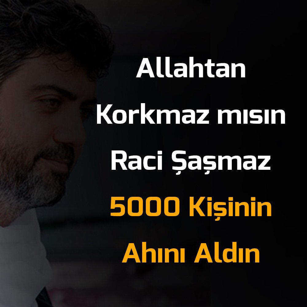 Raci Şaşmaz 5 bin kişinin ahını alıp yastığa başını nasıl rahat koyuyorsun? Hiç mi vicdanın yok, tüm hayat birikimini veren insanları gözü yaşlı bıraktın! NE OLUR SESSİZ KALMAYIN! <a href="/fatihportakal/">fatih portakal</a> <a href="/csbgovtr/">T.C. Çevre, Şehircilik ve İklim Dğş. Bakanlığı</a> <a href="/murat_kurum/">Murat KURUM</a> @RT_Erdogan <a href="/BA_Yildirim/">Binali Yıldırım İletişim Ofisi</a> #panayapi #panaevimiver