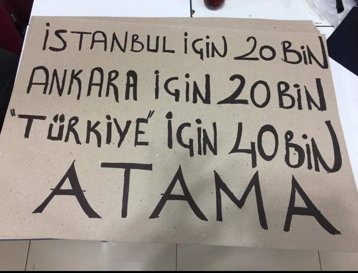 #ÖğrtmnAtaması40BinOlsun

Istanbul için 20.000

Ankara için 20.000

TÜRKIYE IÇIN 40.000

<a href="/ziyaselcuk/">Ziya Selçuk</a> 

@RT_Erdogan 

@hmzaydg 

<a href="/safran1958/">Mustafa SAFRAN</a>