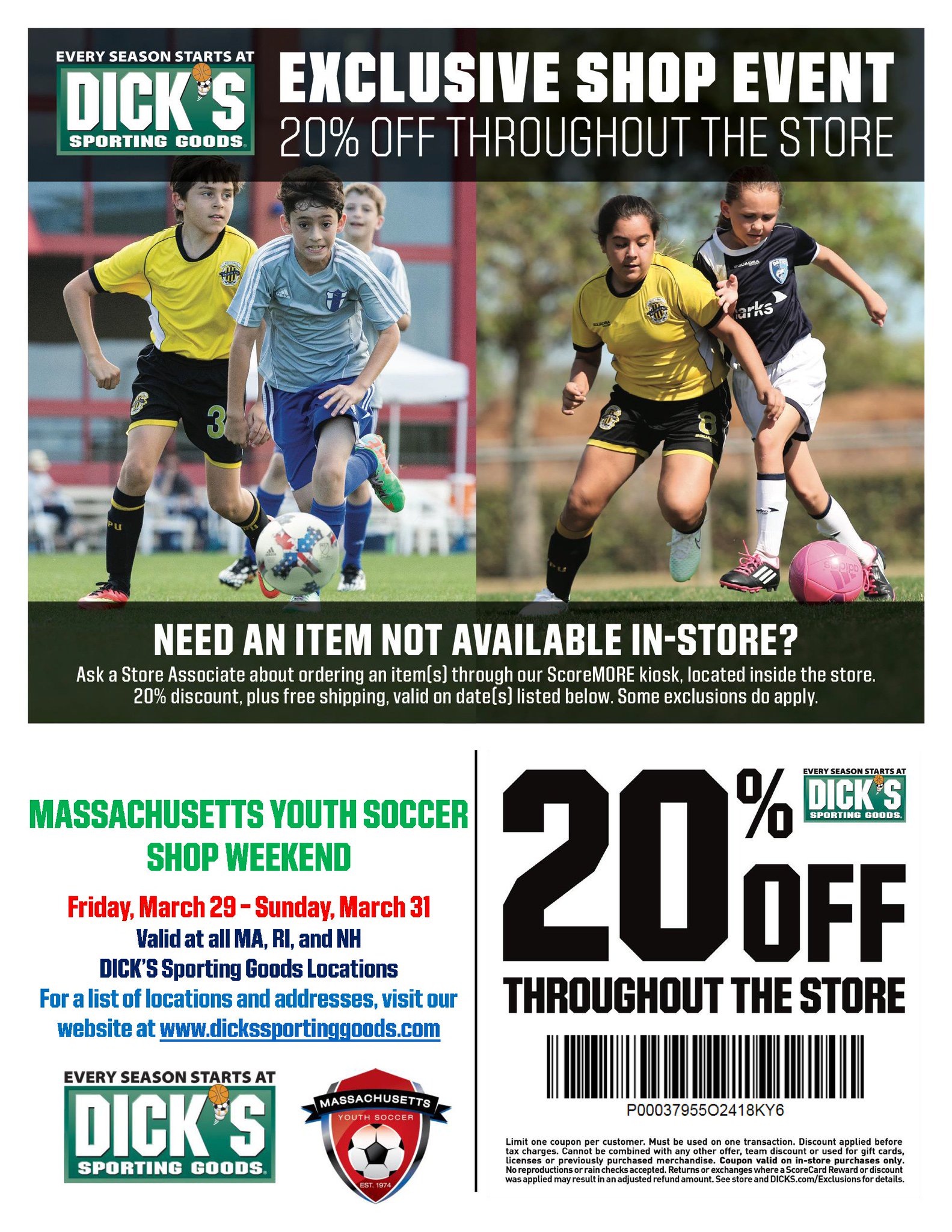 rules of soccer on Mass Youth Soccer Pa Twitter Need New Cleats For The Spring Soccer Season Mass Youth Soccer S Dicks Sporting Goods Discount Weekend Is Coming Up At The End Of March Use The Coupon