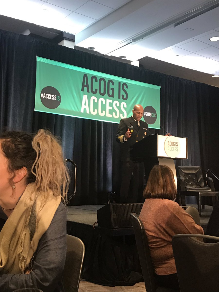 Listening to <a href="/Surgeon_General/">U.S. Surgeon General</a> Dr. Jerome Adams speak about the opioid epidemic. He bravely shared his family’s story of his brother’s struggle with addiction. This affects everyone. #2019CLC