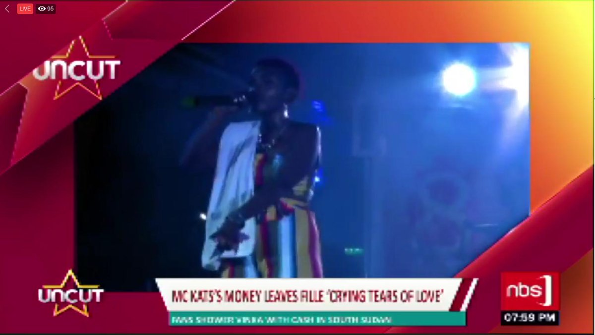 Heartbroken @mckatsug showers Fille with money on stage while performing at the #InternationalWomenDay2019 special at @fame_kampala. #NBSUncut #NBSUpdates