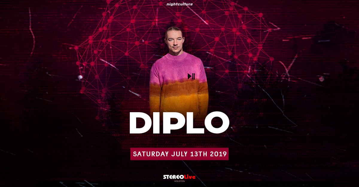We're getting low with <a href="/diplo/">diplo</a> at @Stereo_Live Houston on July 13th! 🔥💥

Tickets on sale NOW: fanlink.to/DIPLOHOU19  🎫