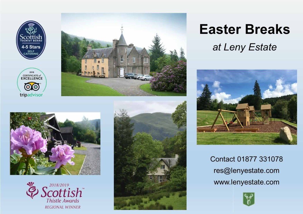 Fantastic Easter Breaks at at Leny Estate, Callander. Call 01877 331077
#selfcatering #lochlomond #logcabins #cottages #scotland #easterbreak #Holidays