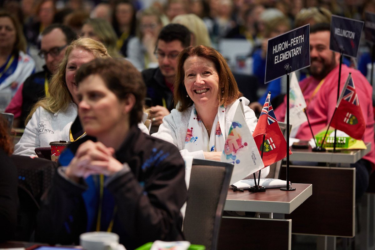 OECTAProv's tweet photo. Wow, what an INCREDIBLE event! #OECTAAGM2019 did the Association's 75 year milestone proud. Thank you to our delegates, speakers, guests and all the people who worked SO hard to make this AGM so special🙏 #CatholicTeachers #OECTA75 https://t.co/SOl7U6rS6V