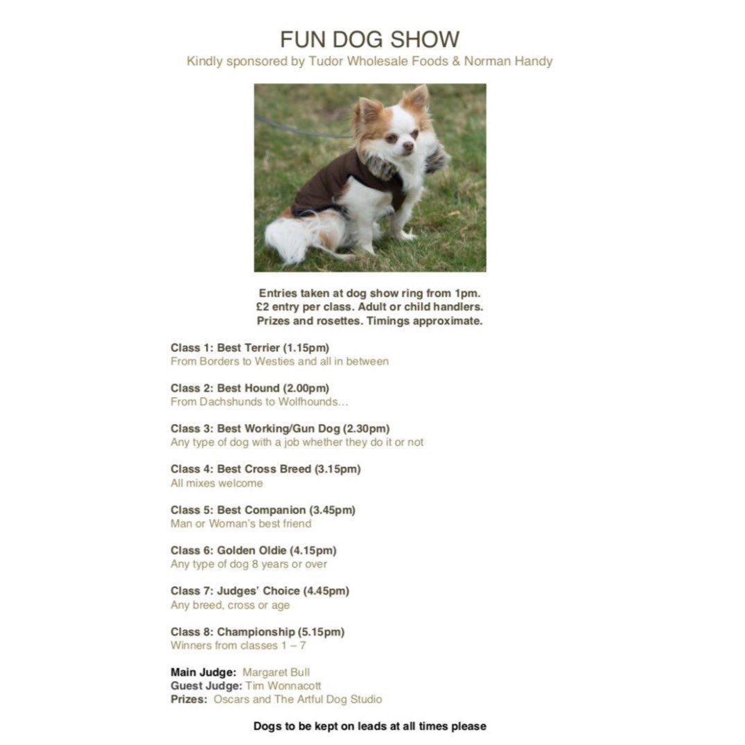 Everything you need to know about Crawley &amp; Horsham Parham Races! Please see timings below on races, gate timings, rugby, F&amp;B, dog show. It's all here, please message our page for more information! See you there! #CHatParham