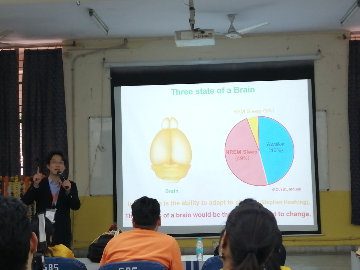 Vinod Kumar (@biorhythmslab) on Twitter photo Professor Hiroki Ueda <a href="/hiroking1975/">Hiroki R. Ueda</a> gave interesting lecture on "molecular mechanism regulating REM and NREM sleep".
<a href="/ccsuniversity1/">CCSU Meerut</a> #symposium
#sleep
International symposium on biological rhythms Professor Hiroki Ueda <a href="/hiroking1975/">Hiroki R. Ueda</a> gave interesting lecture on "molecular mechanism regulating REM and NREM sleep".
<a href="/ccsuniversity1/">CCSU Meerut</a> #symposium
#sleep
International symposium on biological rhythms