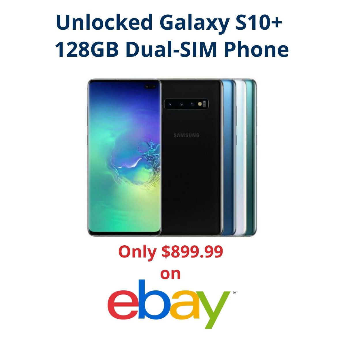 USaddressinc's tweet photo. Awesome Deal!!!
Unlocked Galaxy S10+ 128GB Dual-SIM Phone for $899.99 on eBay
Don’t be afraid to order all you wish from the US. Ship to your country with USaddress.
https://t.co/onhb8hmYlP https://t.co/YmZsWfI7bT