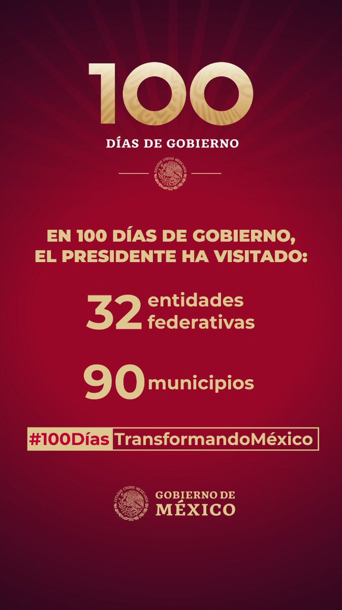 CIIEITZacatepec's tweet photo. INADEM_SE: RT GobiernoMX: En estos #100DíasTransformandoMéxico 🇲🇽 hemos garantizado el diálogo circular y las libertades en todo el país.

El #PresidenteDeMéxico lopezobrador_ ha visitado todos los estados y 90 municipios de México.

"Ya empezamos a escr… https://t.co/Guy0gvf5Sr