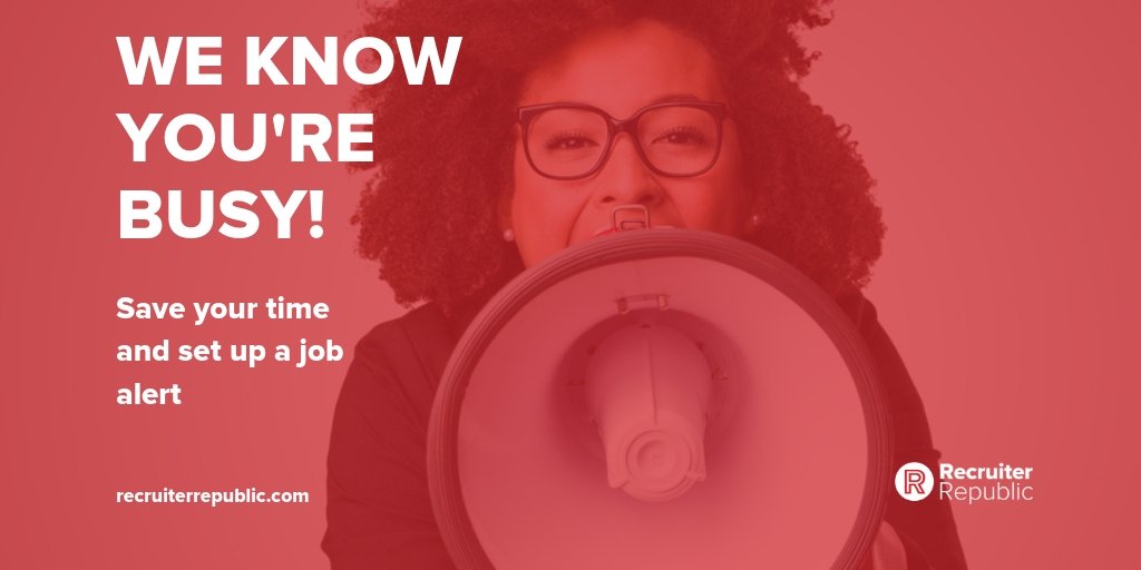 RecRepublic's tweet photo. TIME IS VALUABLE!

So we know you don't have any to waste looking through new jobs for yourself. Set up an alert so only the right jobs for you pop up.

Click the link below for more info. 

https://t.co/0u57wJib5i

#jobalerts #recruiterrepublic #recruitment #recruiterlife https://t.co/XPicdqNh8s