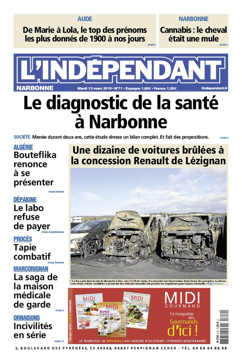 L Independant On Twitter Et Voici Les Unes Des Trois Editions De L Independant De Ce Mardi 12 Mars Toutes Les Infos A Retrouver Egalement Sur Https T Co Mfsewe7kne Perpignan Carcassonne Narbonne Https T Co Gpex07kyzm
