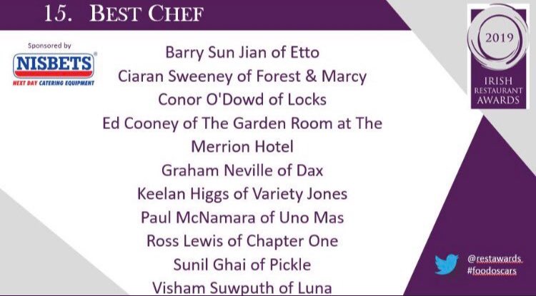 Pickle Eating house (@pickle_bysunil) on Twitter photo Thrilled to be nominated in three categories in the <a href="/RAI_ie/">Restaurants Association of Ireland</a> #FoodOscars - Best Restaurant Manager, Best World Cuisine & Best Chef. Roll on May 13th 🥂 Thrilled to be nominated in three categories in the <a href="/RAI_ie/">Restaurants Association of Ireland</a> #FoodOscars - Best Restaurant Manager, Best World Cuisine & Best Chef. Roll on May 13th 🥂