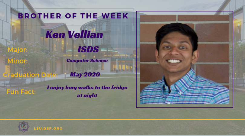 lsudeltasigmapi's tweet photo. Our Beta Zeta Chapter's Brothers of the Week! Each member was voted by their teams to reprsent them this week. Congrats Jake Urbina, Cindy Ontiveros, Isabella Tran, and Ken Vellian! https://t.co/SOEBXp4Pdl