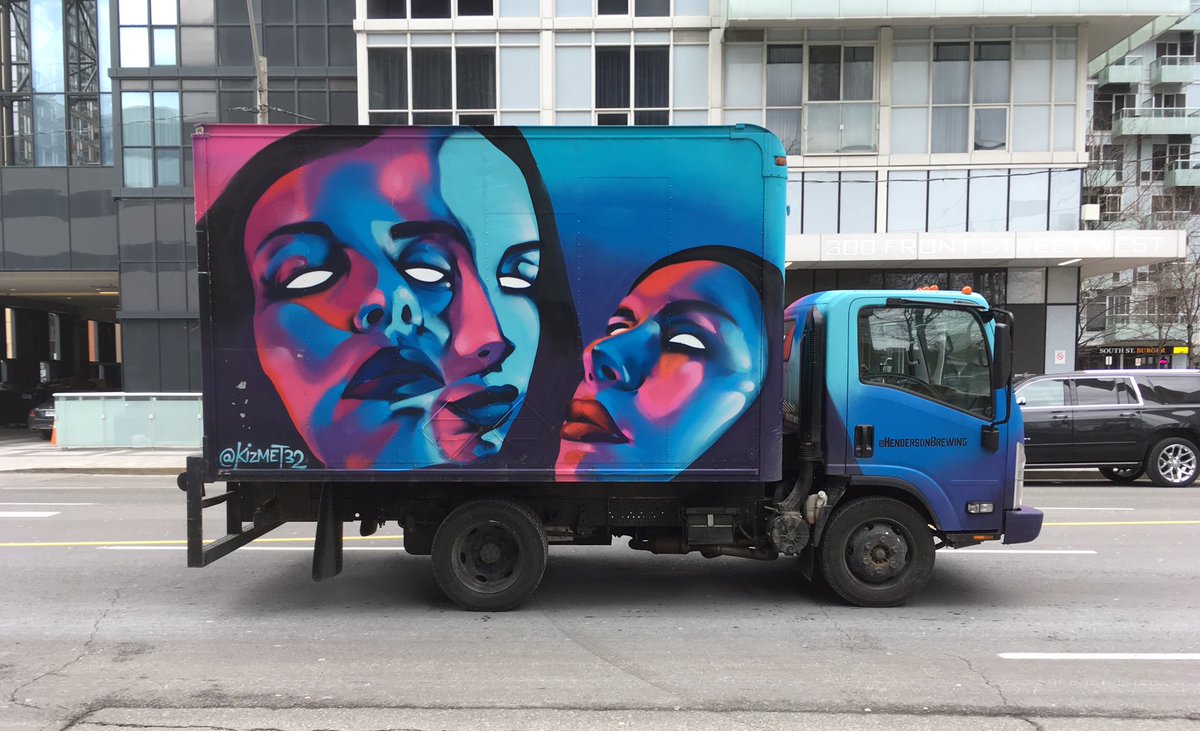 V_truvius's tweet photo. Hot to death #Toronto #art by @KIZMET32 👍🏾🇨🇦🚚 https://t.co/GaiFA9R7nT