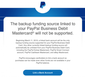 Drofcredit's tweet photo. Paypal Business Debit Card can only be Funded with Bank Account Starting in March https://t.co/eqo5CndcZ0 https://t.co/VTdEyu43Kd