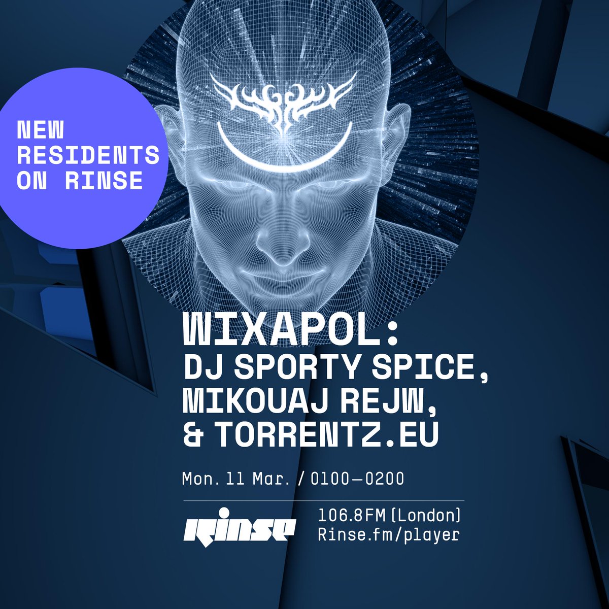 RinseFM's tweet photo. Up next at 1AM we've got #Wixapol: #DJSportySpice, #MikouajRejw & #Torrentz.eu live on https://t.co/Q0ed1ktSEG & 106.8FM #RinseFM https://t.co/lQZpgGMk7k