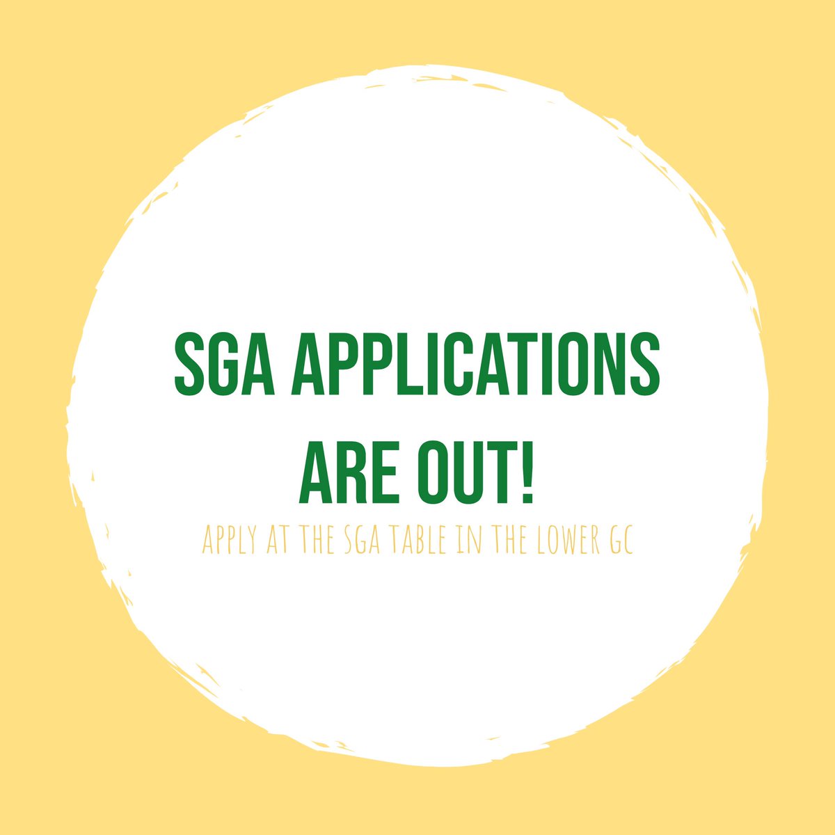 OBU_SGA's tweet photo. SGA Applications are our!! Apply in the lower GC and they are due this Friday by 5pm! https://t.co/rCixw37l1H