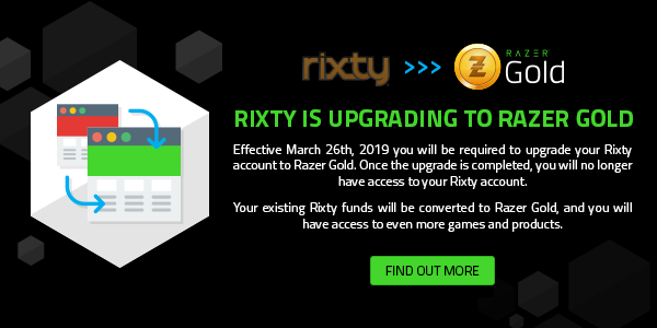 Razer Gold On Twitter Rixty Will Be Upgrading To Razergold Soon Learn How To Upgrade Your Account After March 25th 2019 Pdt Https T Co Ck8pnrsipc Https T Co Bio39ujsq6 - how to use rixty on roblox