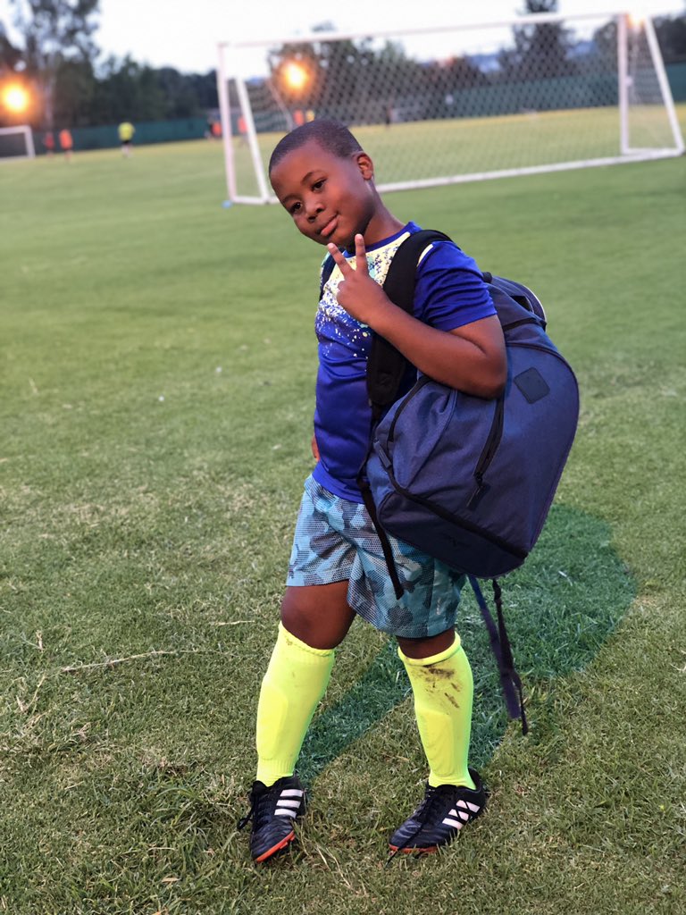 Oraps07's tweet photo. The way #PrinceJunior loves soccer neh. I’m officially a #SoccerDad #BethaniesFinest https://t.co/QmrU8rSvXh