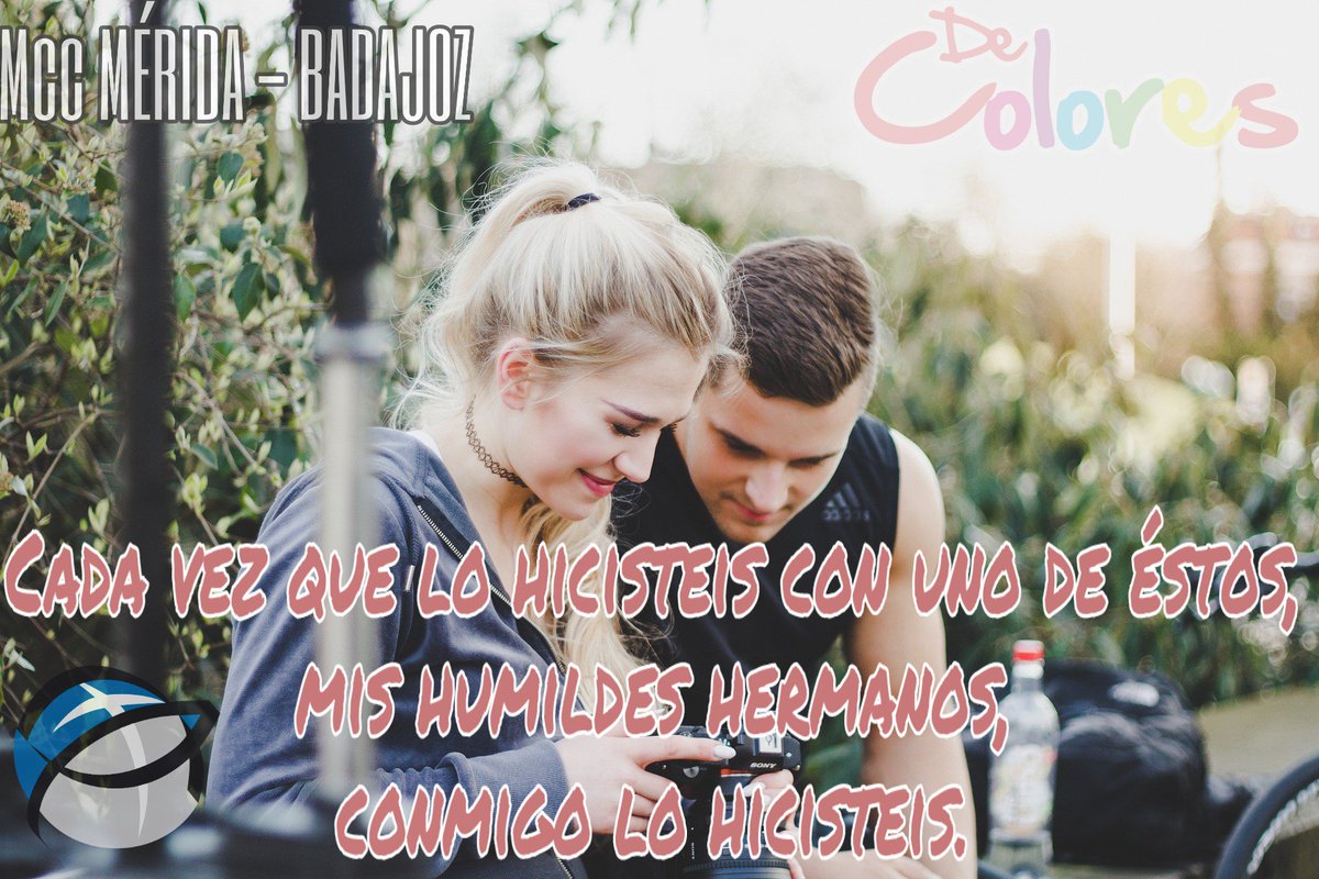 Gracias Señor, me has mostrado el camino para amarte, porque tú te quieres hacer visible en tu criatura al decirme que te amo a ti amando al otro, sobre todo a los más humildes, a los que más te necesitan cuidándolos, sirviéndolos, así seré y viviré feliz y #DeColores🌈
