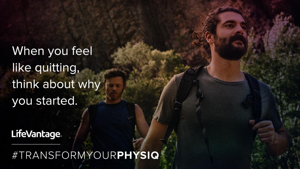 lifevantage's tweet photo. #MondayMotivation - Don't quit! #TRANSFORMYOURPHYSIQ #LifeVantage https://t.co/S92bEyeh3R