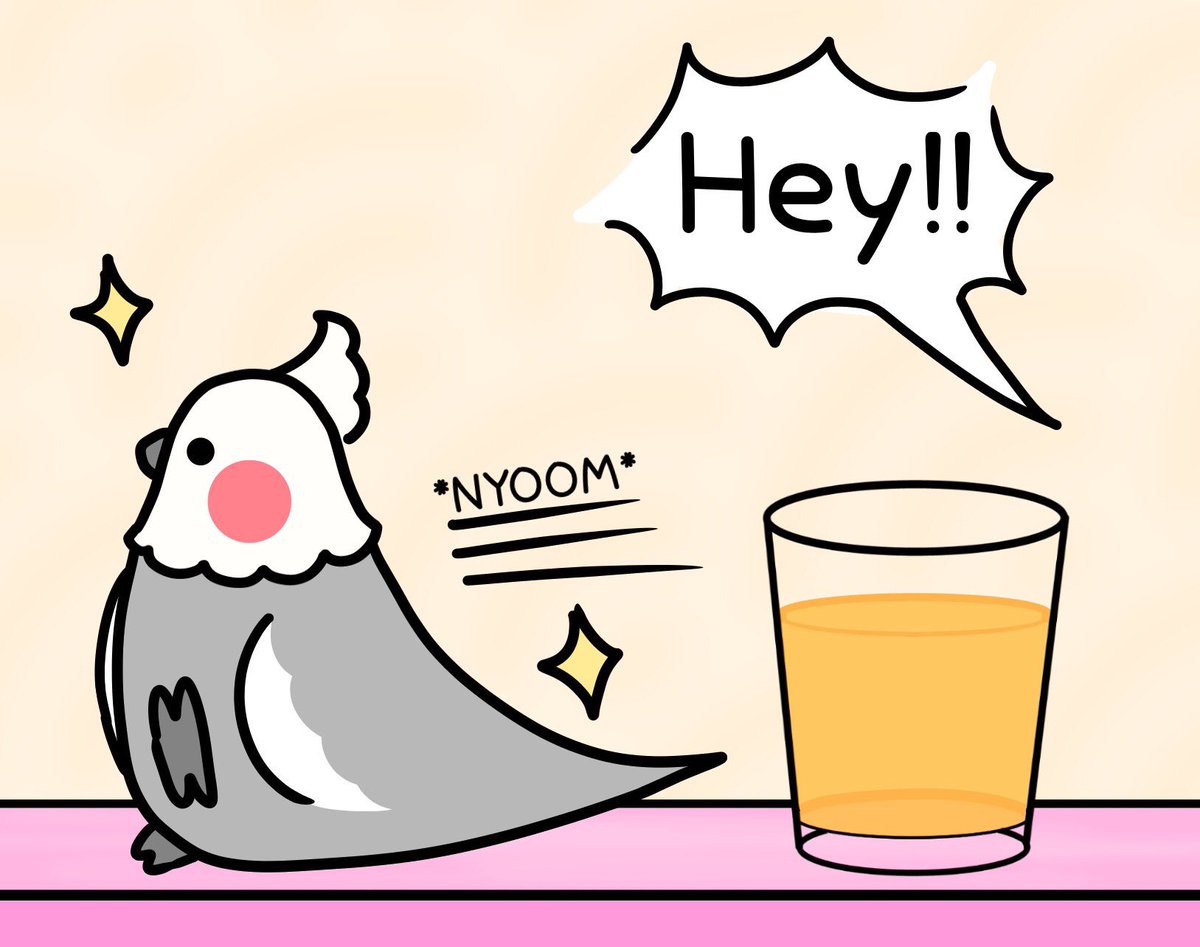 ItsABirbThing's tweet image. That’s MY drink!
#birb #comic