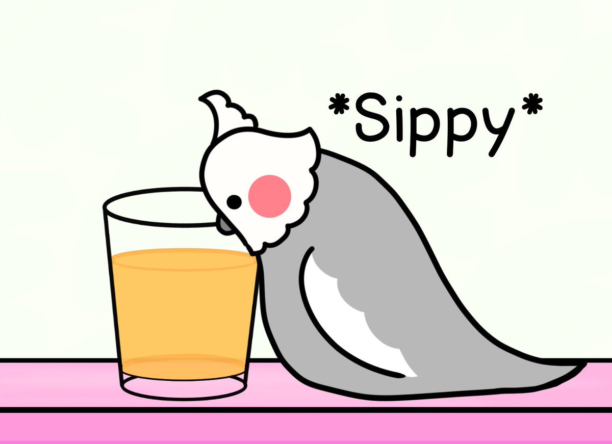 ItsABirbThing's tweet image. That’s MY drink!
#birb #comic