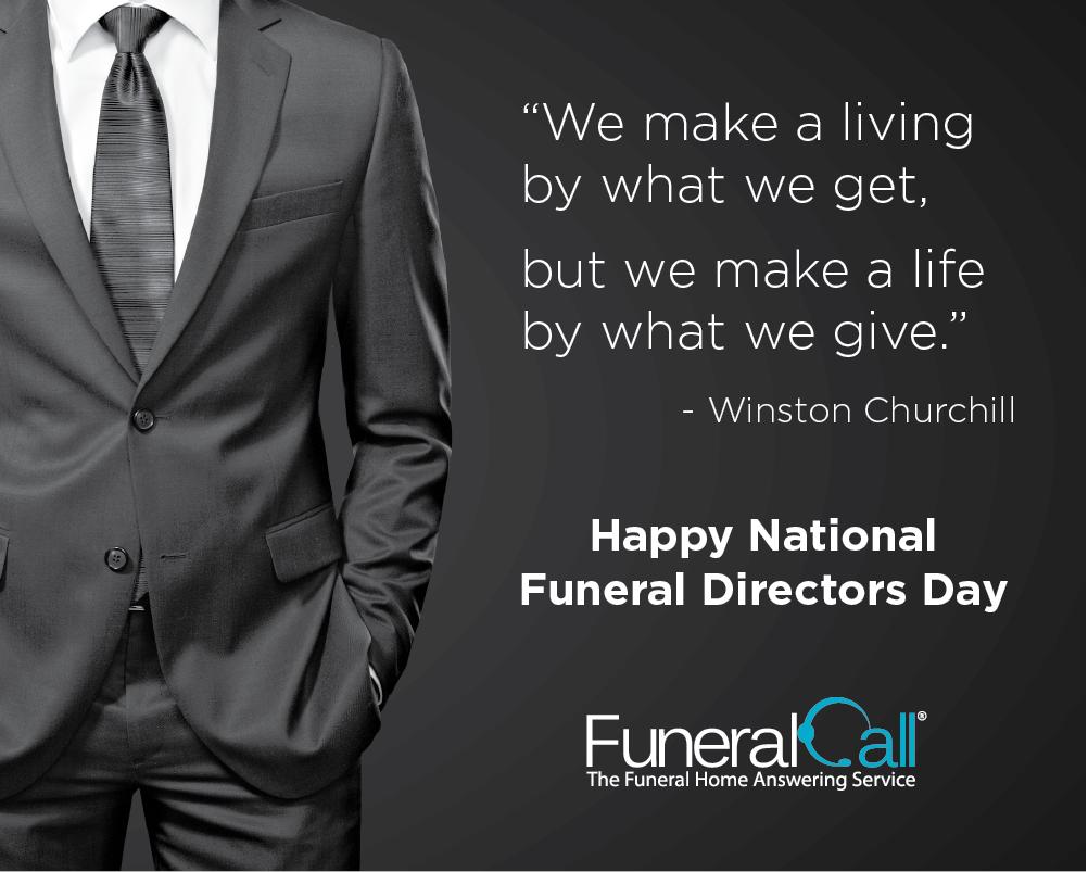 Happy National Funeral Director Day Rafa