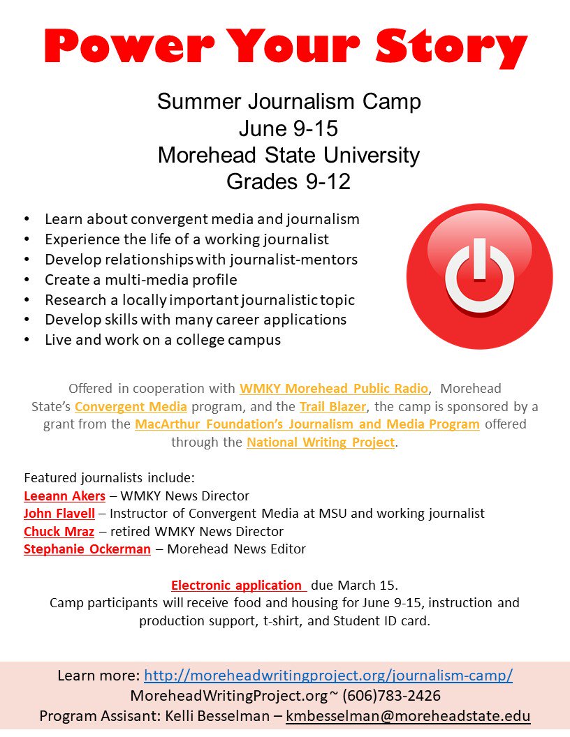 Time is running out to apply to Summer Journalism Camp - don't let your students miss the amazing opportunity mailchi.mp/92ac2e122f7a/t…