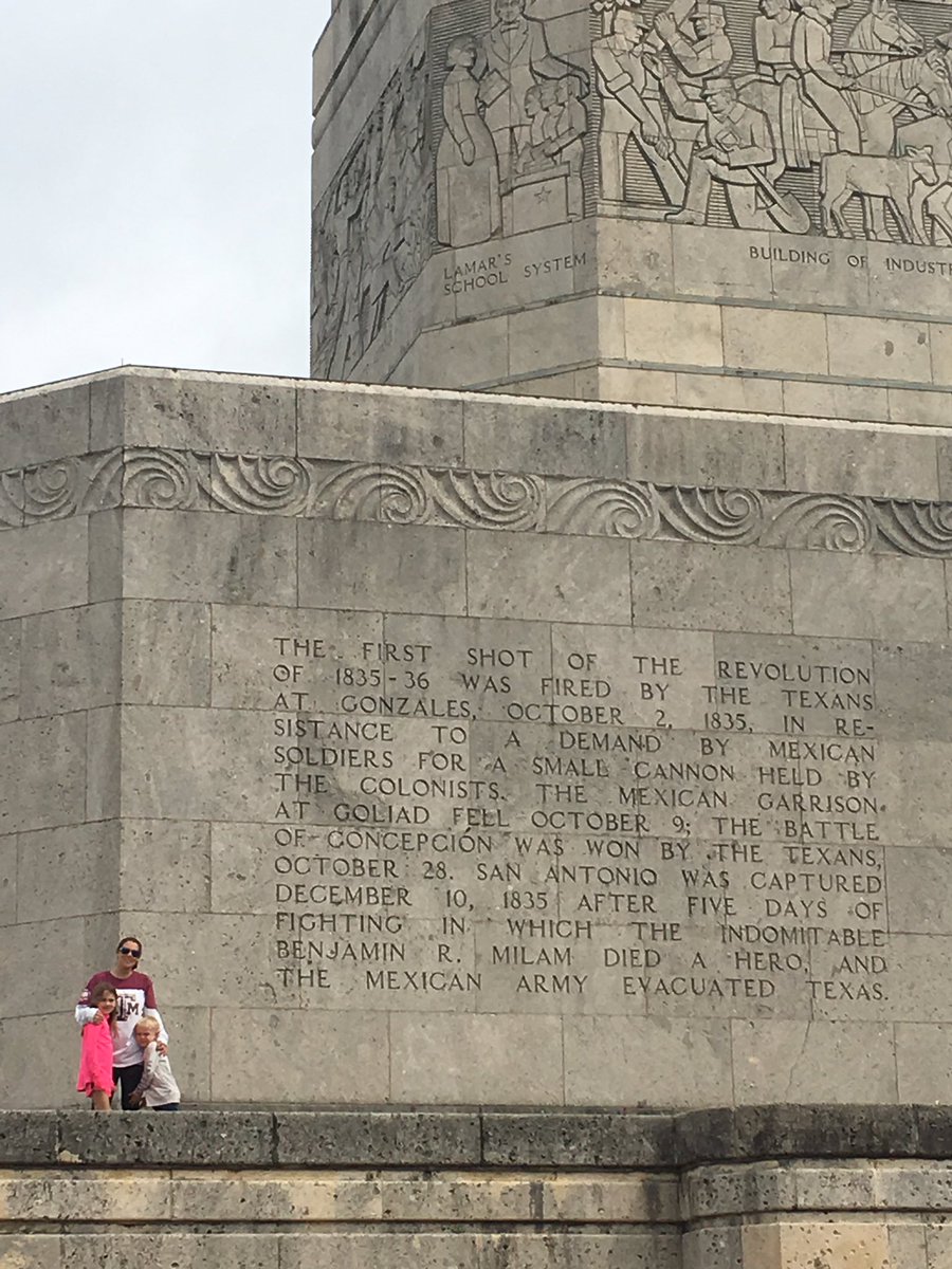 LTrout10's tweet photo. I can’t wait to share my experience at the San Jacinto Monument with my 4th graders. @WilemonSTEAM https://t.co/5cRZhF3fTW