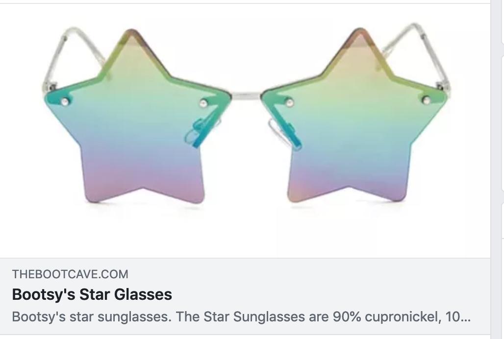 Bootsy Collins on Twitter: "Ahh Funkateers! If u want to shine like the  light, put some Star's on yr Site! Get yr New Star Glasses, at my Funked Up  Shop: https://t.co/HhDnbKROrJ &amp;