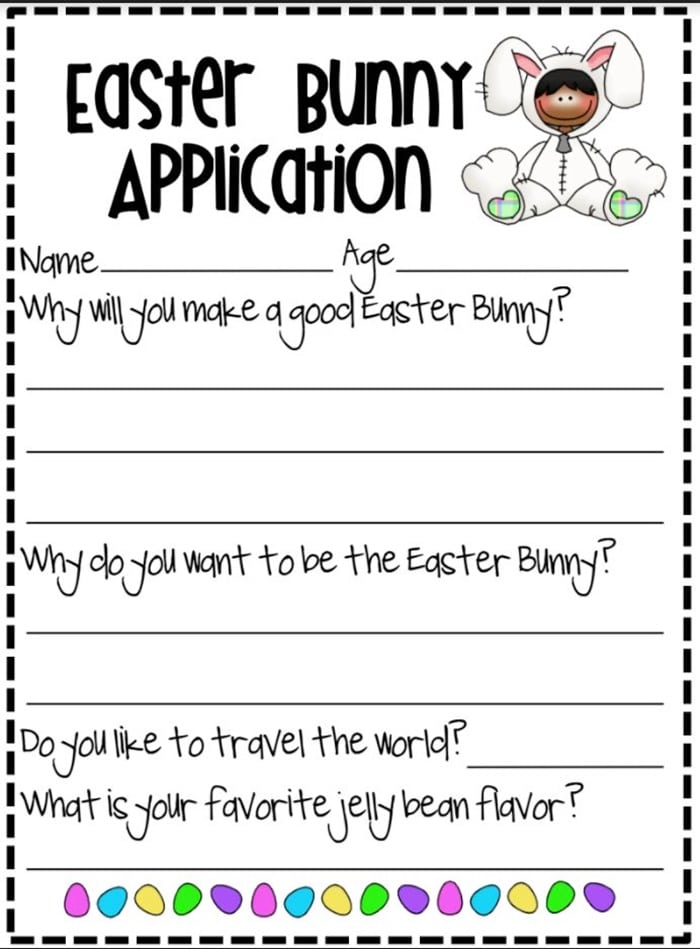 A Substitute Teacher, so Why Not a Substitute Easter Bunny: I found the perfect Easter activity for the second graders in my long-term subbing class. We have just started persuasive writing, and on Pinterest I found the cutest Easter Bunny Application… dlvr.it/R0d32h
