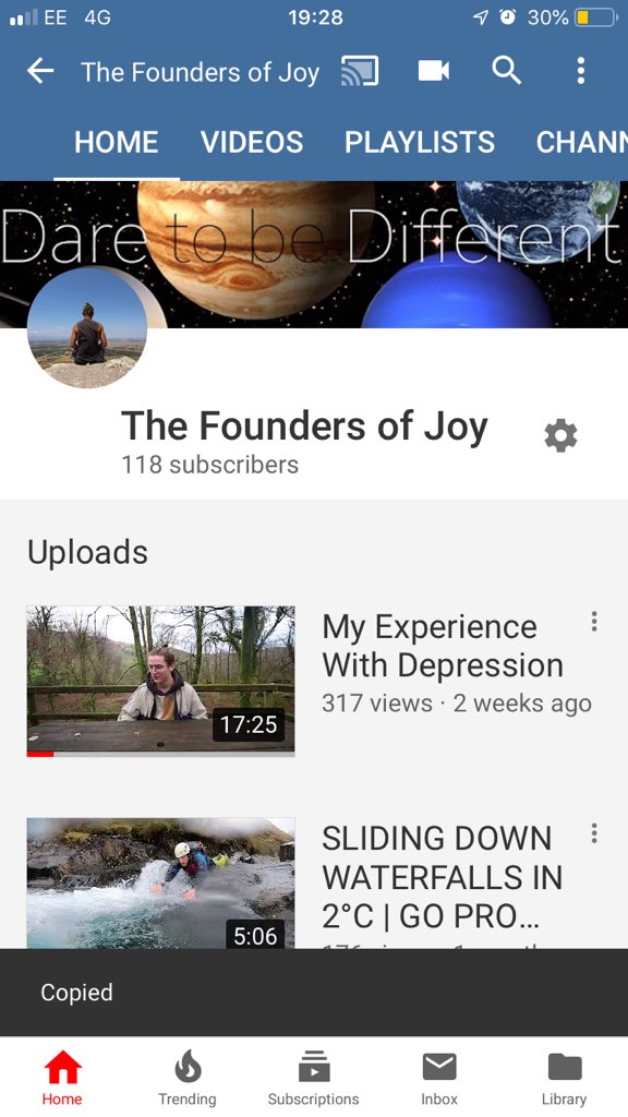 tombennett_14's tweet photo. @_DomoWilson1 Hey, my YouTube channel is called, ‘The Founders of Joy’ and it’s all about spreading peace, love and unity. I make videos about my travels and try to spread positivity wherever possible. Any love shown would be greatly appreciated ☮️💜
https://t.co/tvdDbbDnQm https://t.co/qcsbRWbCX8