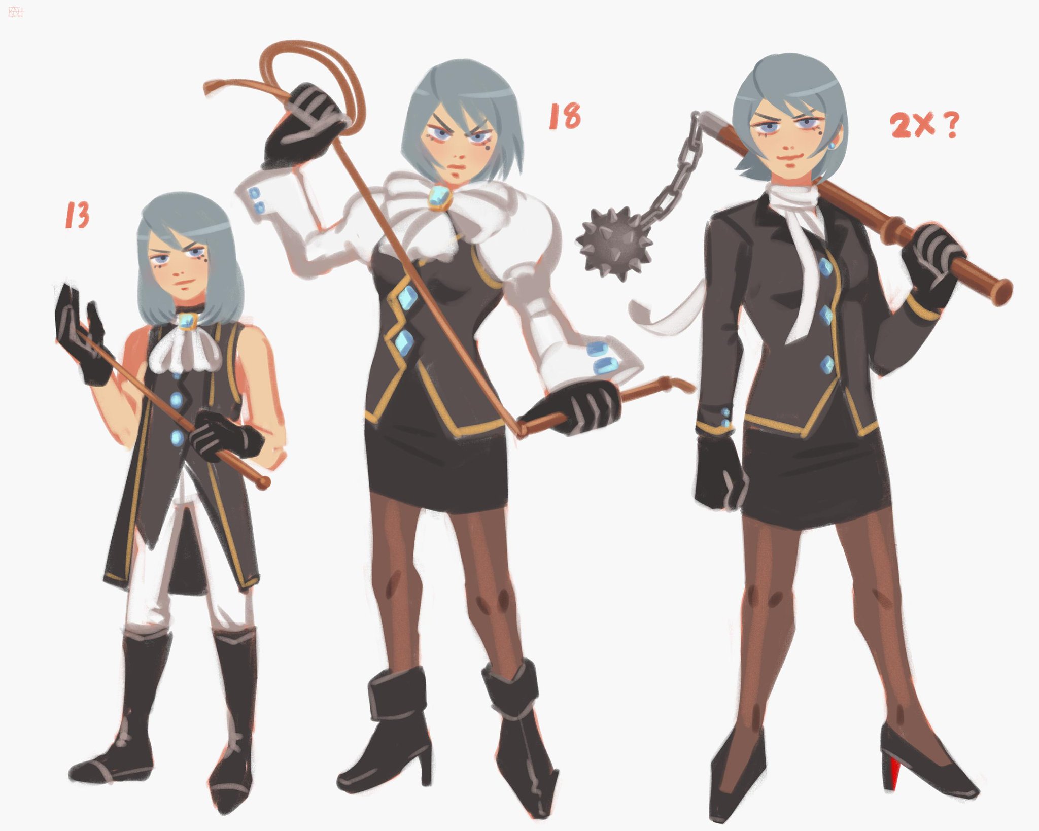 “franziska von karma evolution #aceattorney” .