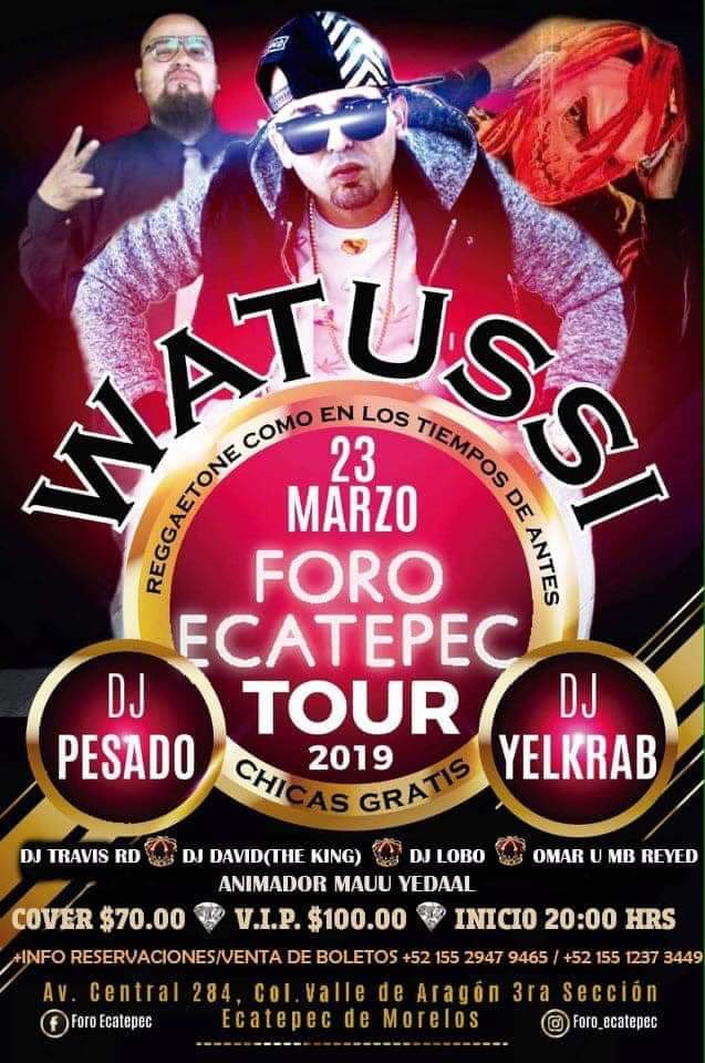 DJPESADO69S's tweet photo. YA SE ARMO EL #WATEKE EL PRÓXIMO #SABADO 23 DE MARZO ESTARÉ EN EL #FOROECATEPEC JUNTO A #WATUSSI YA SE LA SABEN #DJPESADO EL #ANDARIEGGO JUNTO A #SEISNUESQUAD #WATEKERECORDS #SEISNUEVESTUDIO #CHIDO #FLOWMEXICANO #FRATERNITYCLUB NO SE LO PUEDEN PERDER https://t.co/z5W6aNJCqd