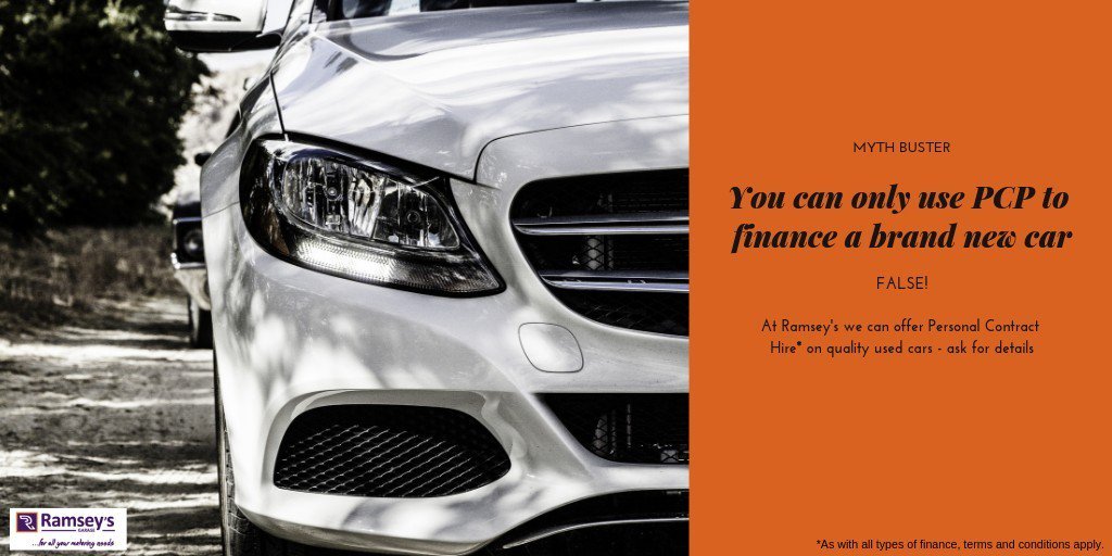 Ramsey's myth busters - Personal Contract Hire can also be used to finance Used Cars!