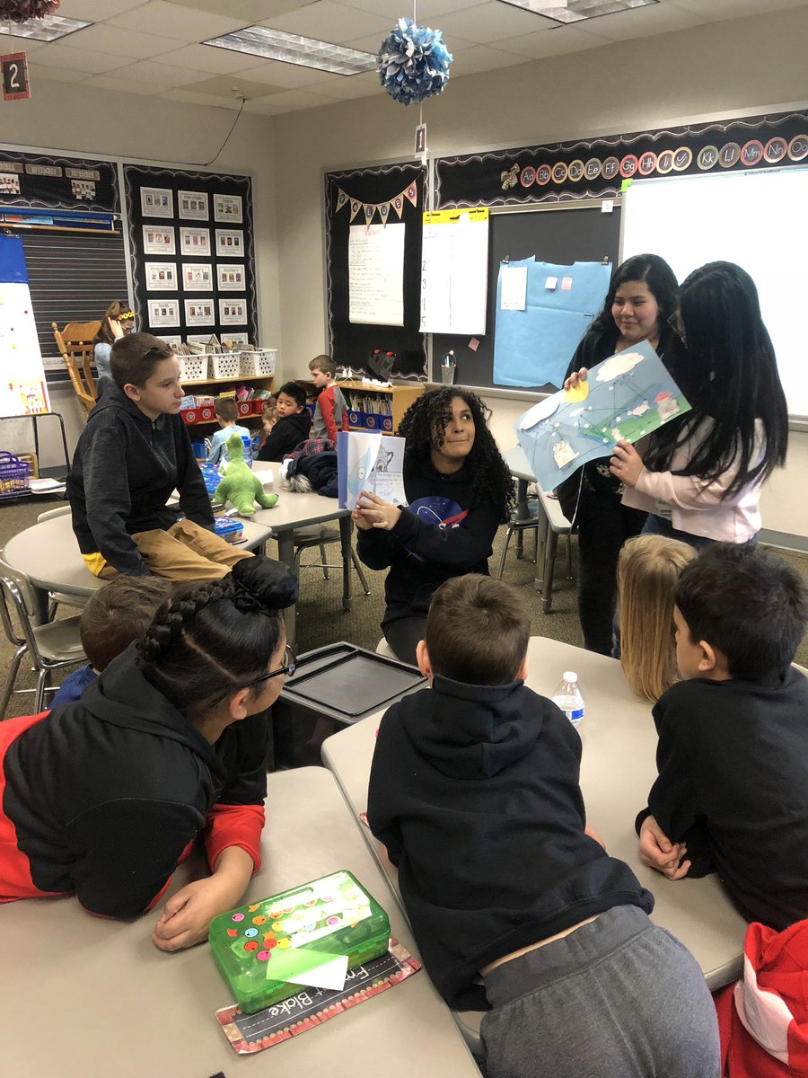 koontzscience8's tweet photo. @avonnorth1 8th grade teaching 2nd grade @SycamoreACSC about the water cycle with storybook creations.  Thanks for having us over! https://t.co/zD48jRy3mu