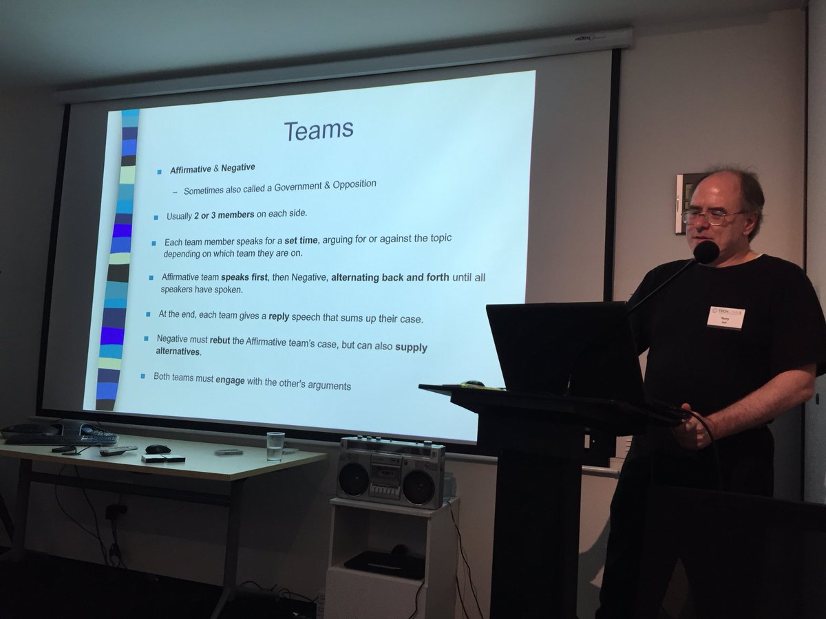 EmmaJMHarding's tweet image. Enjoying Terry Hall on debating #techcommnz