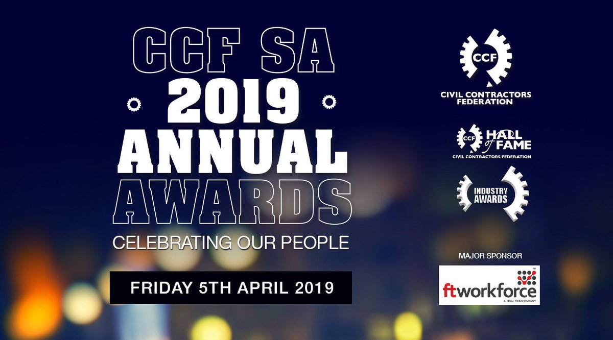 CCF__SA's tweet photo. We invite you to join in a celebration of our great industry and its people. Friday 5th April at the Adelaide Convention Centre. 
For more information: https://t.co/AC2Myea9EJ
To book you tickets: https://t.co/5S9BoRxjR1
#CCFSA #2019GalaDinner #FTWorkForce #awards #training https://t.co/DIvRT6vuTa