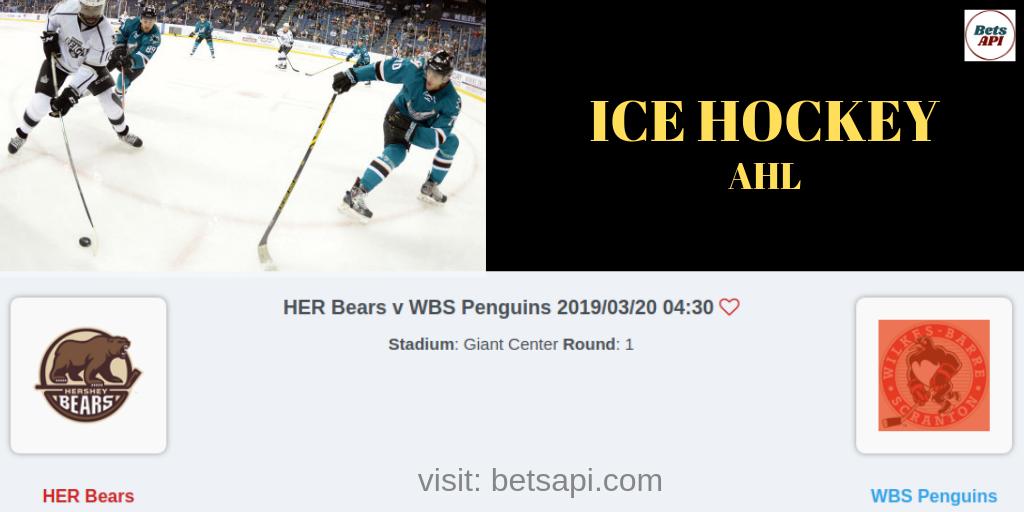 betsapi1's tweet image. Mighty HER Bears lock horns with WBS Penguins on 20th March, know the match day odds. For more tips &amp;amp; predictions for ice hockey leagues, NHL and many others, Signup now on BetsAPI .

#sportsapi #AHL #icehockey #matchinformation #HERBears #WBSPenguins

bit.ly/2HEZBAE
