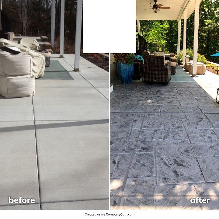 Resurfacing your patio with stamped overlay can turn your plain and dull concrete into a stunning, and durable surface! Call (619) 443-2318 today!
SanDiegoDecorativeConcrete.com