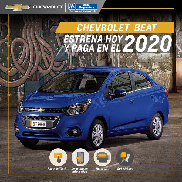 autosuperior's tweet photo. #Martesuperior Es hora de ir al siguiente nivel con un Chevrolet beat 
¡Estrena hoy y paga en el 2020! 💥
Pregúntanos cómo 👇🏼
https://t.co/uz27PcT7LO
📞Llama ya #727 (Sólo línea claro)
📲 Whatsapp 3146824714 https://t.co/WvrjVv4AmY