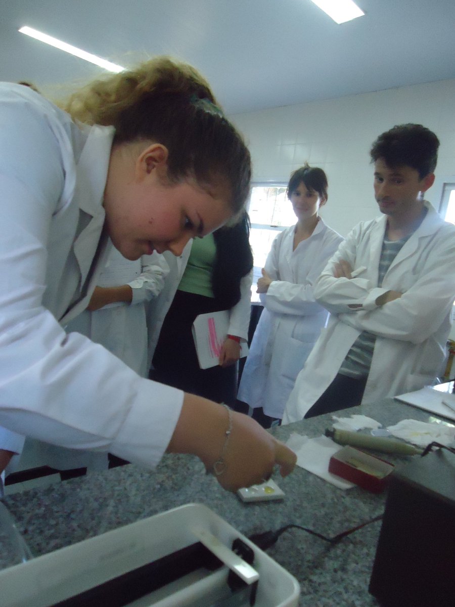 pablocrodriguez's tweet photo. #QB2B2019 #BioquiVet
@MellTrucco, en el #ProteinogramaElectroforético, inflamando la solución de #AzulDeBromofenol (marca el frente de corrida) para evaporar el etanol y que no precipiten las #ProteínasPlasmáticas: https://t.co/M5yRAxvub1