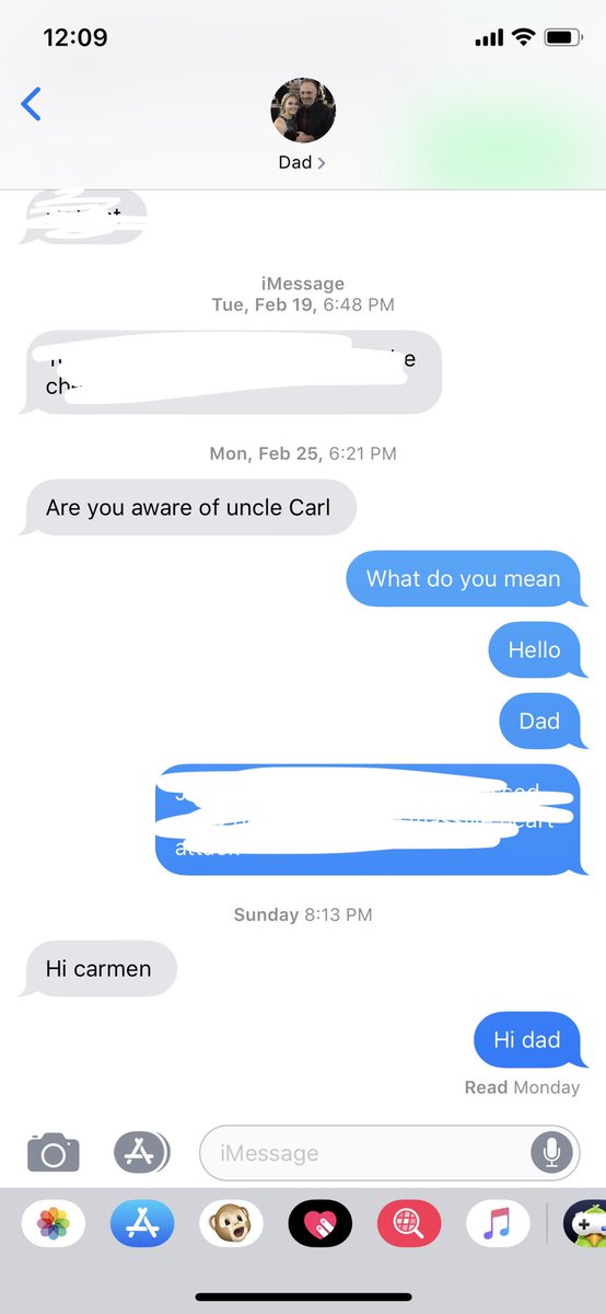carmenndioxide's tweet photo. Today is my dad’s birthday &amp; to celebrate, here’s a thread of funny texts he’s sent me: https://t.co/8cEOKFyQw5