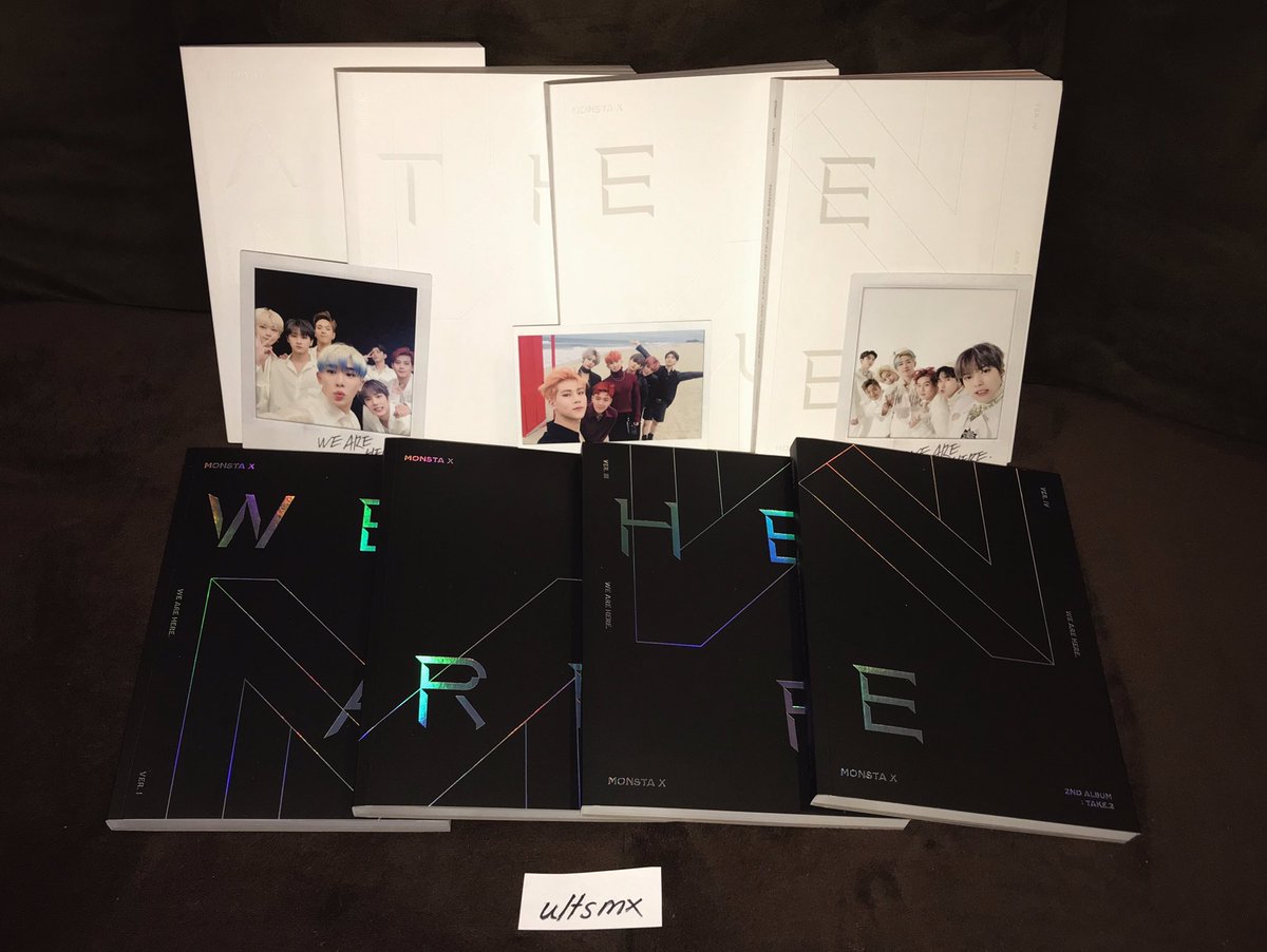 ultsmx's tweet photo. Monsta X ‘Are You There’ + ‘We Are Here’ album giveaway!!!

- rt this tweet
- reply with your favorite monsta x song(s)
- one winner receives everything below
- open worldwide!!

Ends: April 1st https://t.co/Rx3XqnbVry