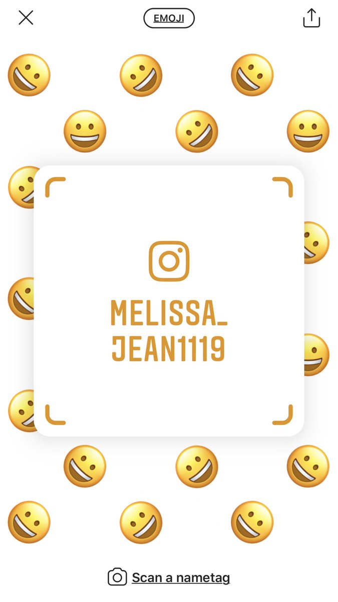 Follow me on Instagram my user name is Melissa_jean1119. You can scan this from your ig app too