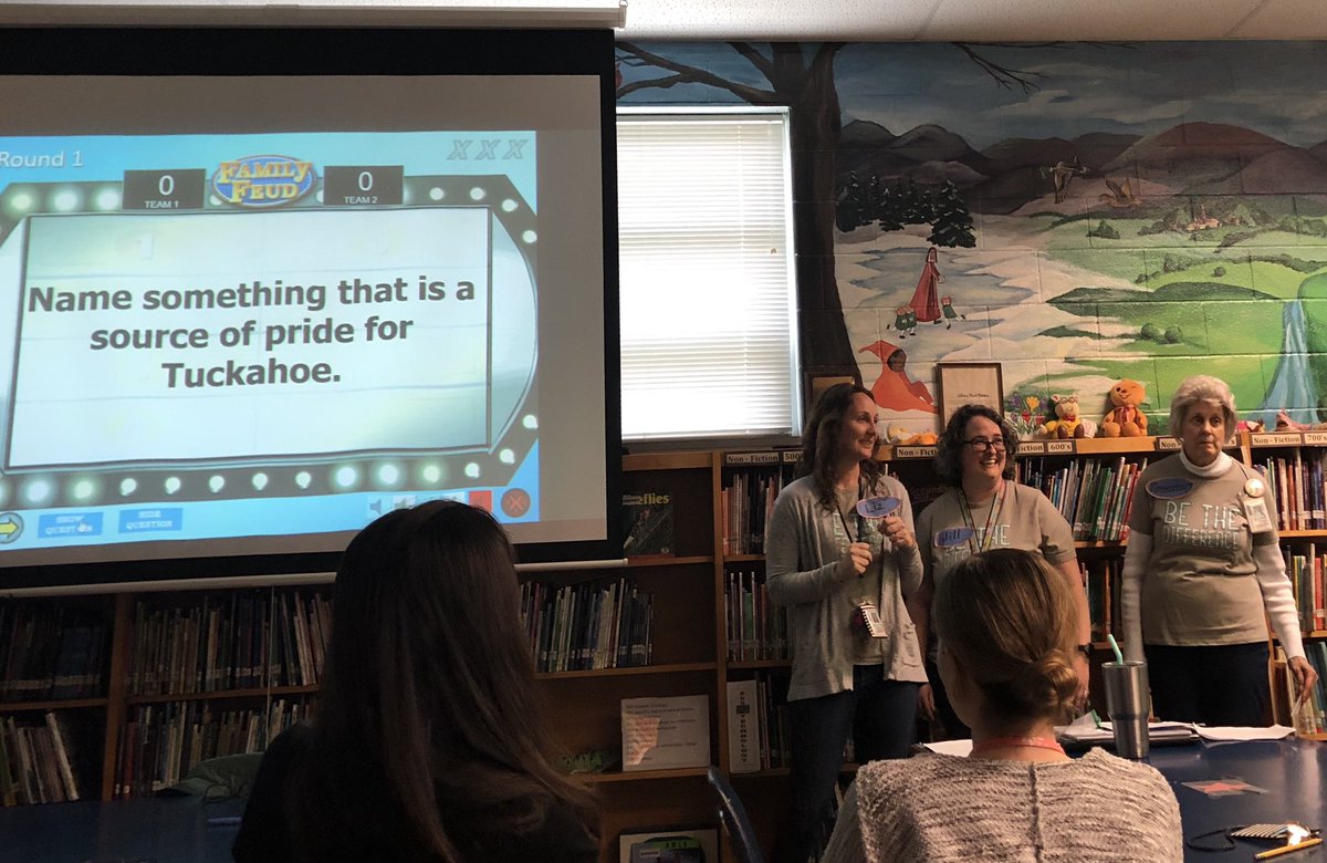 AmyCashwell's tweet image. The @HenricoSchools Tuckahoe ES staff is truly a family! ❤️’d their version of FamilyFued as they shared the many things that make their school so special! Thanks for a great visit!!