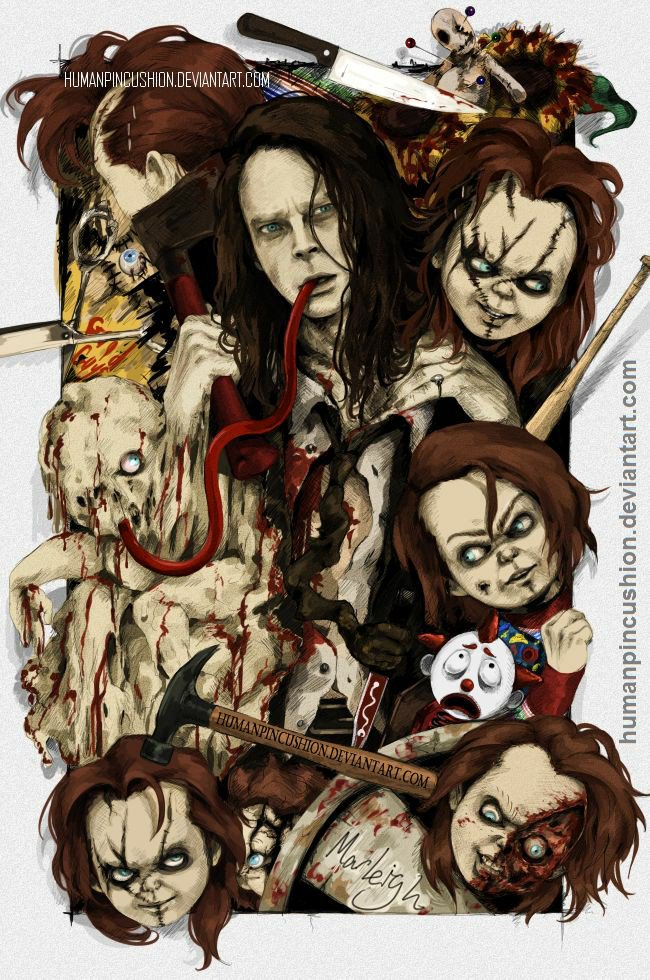 (Not my art) today is brad dourif\s birthday, happy birthday brad. 