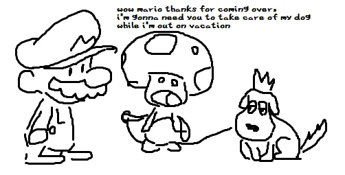 Toad's dog 